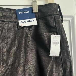 Old Navy shiny Black Women's Pants